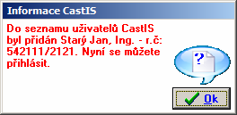 3 První spuštění programu Při prvním spuštění je nutné vyčkat, než systém vytvoří společný datový soubor _CIS_COMMON.GDB z distribučního souboru _DIS_COMM.GDB. O stavu vytváření jste informování ve stavové řádce.