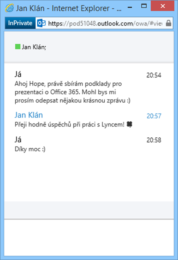 Interní komunikace O tom, že prostředí Office 365 je komunikačním portálem víme, ale ještě jsme si neukázali velmi užitečný prvek, který máte možnost využívat. Jedná se o Rychlé zprávy.