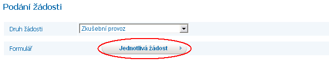 Uživatel aplikace provede revizi hlášení a opraví případné chyby a prověří nebo příp. opraví údaje označené varováním. Znovu pomocí volby ověří bezchybnost žádosti.