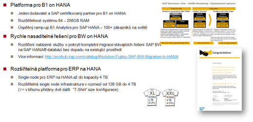 Appliance pro platformu SAP