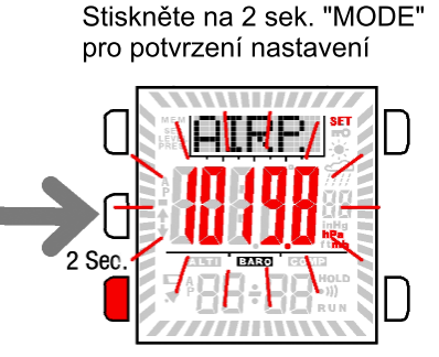 Ovšem pro pokročilé uživatele tato možnost existuje. Kalibrace absolutního tlaku Hodinky dokážou přizpůsobit aktuální měření tlaku absolutní hodnotě tlaku.