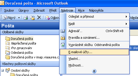 3 Nastavení poštovních klientů OUTLOOK, THUNDERBIRD, WINDOWS LIVE (pop3, imap, smtp) POP (POP3): u nastavení POP 3 dochází ke stahování zpráv ze serveru na Vaše PC a následné smazání ze serveru.