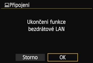 Ukončení spojení 1 2 Vyberte možnost [Ukončit].