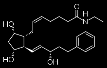 TAFLUPROST Taflotan 0,0015%, jednodávkový obal, bez konzervačních přísad V ČR 2008 Prodrug-hydrolýza na příslušnou kyselinu Uchovávání před použitím 2-8 C BIMATOPROST Lumigan 0,03% V ČR 2002