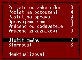 TRIFID 2014 STANDARD Uživatelská příručka Odběratel - zadává se obvyklými způsoby (ručně, výběrem z číselníku klávesou <F9>). Vystaveno dne - datum poslední úpravy dokladu.