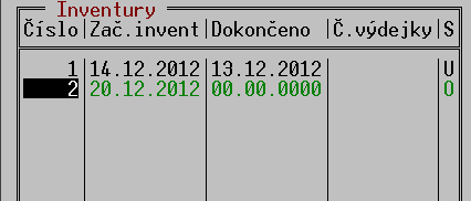 Inventury 19. Inventury Funkce slouží k porovnání evidenčního množství položek zboží a obalů, tj. stavu, který udává program, se skutečným stavem.