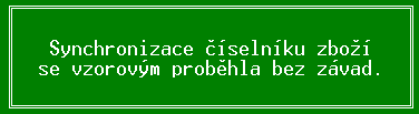 Synchronizace číselníků 24.