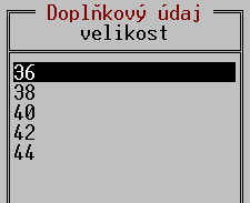 Číselník zboží Aby byla zajištěna jednotnost zadávání doplňkového údaje na různých místech programu, může být ve složitějších případech vhodné založit Číselník doplňkových údajů, kde jsou tyto údaje