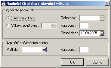 150 Medicus Změnové číselníky Volba Pojišťovna+Číselníky - Změnové číselníky. Vytváření a prohlížení změnového číselníku výkonů.