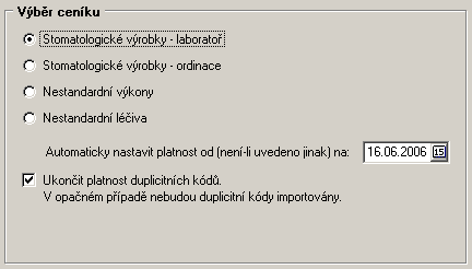 154 Medicus uložit opět jako CSV soubor, který budete moci do programu Medicus naimportovat. Pojmenování sloupců: Kód; Lab.; Poj.; Pásmo; Platí od; Platí do; Čas; Materiál; Cena; Skupina; Název; Př.