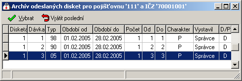 Přehled menu programu - Pojišťovna 155 programu a pokračujte tlačítkem Další. 5.Zobrazí se náhled na importovaný ceník (pokud chcete, lze zde provést změny, aniž by to ovlivnilo zdrojový soubor).