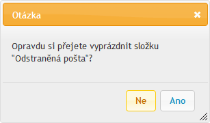 Obrázek 1. Dialog s otázkou vytvořen knihovou jquery UI. knihovny v této oblasti patří jquery User Interface, která je postavená na JavaScritpovém framework 1 jquery.