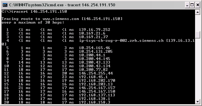 8.2.2 Windows Commander Windows Commander Pro kontrolu dostupnosti IP adres, domén nebo serverů můžete použít Windows Commander: 1. Otevřete Windows commander: Start > Run. 2. Zadejte "cmd". 3.