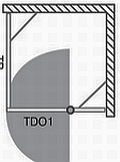 TOWER LINE TB TDO1 +TB sprchová stěna pro kombinaci se sprchovými dveřmi TDO1 nebo TCO1 čtvercový sprchový kout s jednokřídlými otevíracími dveřmi a pevnou stěnou TB/700 TB/750 TB/800 TB/900 TB/1000