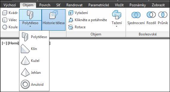 Obr. 17.5: Plocha složená z jednotlivých 3D ploch 17.5.2 Region Region je rovinný útvar, který vznikne z libovolné uzavřené křivky.