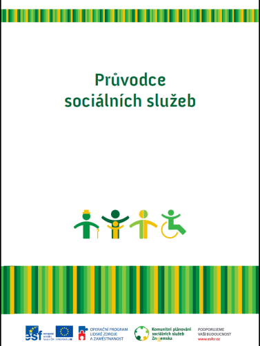 2011 Od měsíce února 2011 byl ve spolupráci se členy organizační skupiny připravován Průvodce sociálními službami. Tato brožurka specifikuje jednotlivé sociální služby a přibližuje je občanům.
