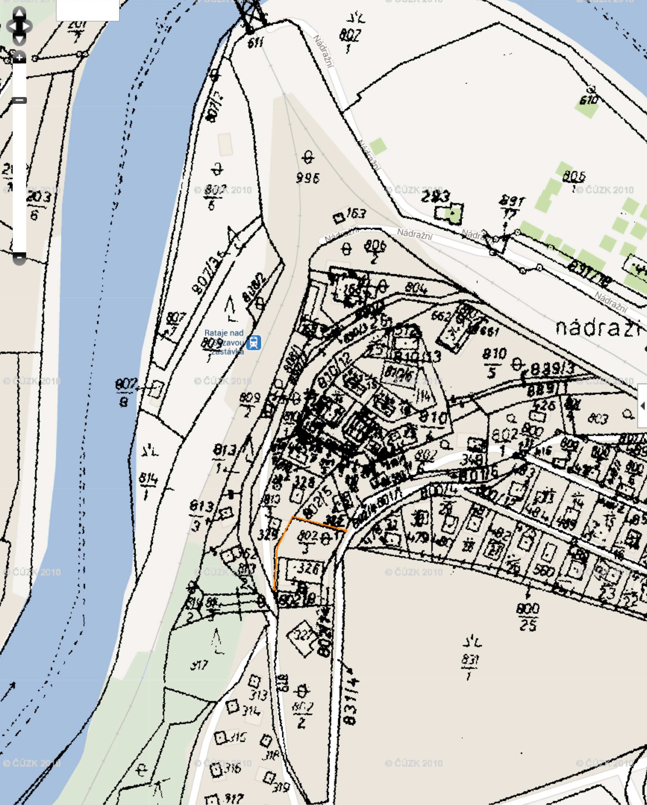 Katastr nemovitostí a katastrální mapa Katastrální mapa se zobrazí při