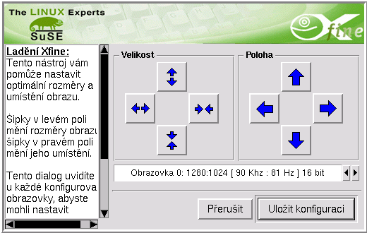 ¼ ž : C À ¼ ž C ¼ ž C 2 E ž E ž œ ¼ ž 72 Konfigurace pomocí SaX2 Obrázek 710: SaX2: test konfigurace Pokud bude testovací obraz příliš tmavý, držte se světlé čáry na jeho okraji Pokud bude obraz