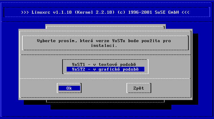 { - n m % o? r - n m % r 1 SuSE Linux první instalace Š ( K u4y!$ %4%!} Œ 5} Pokud je na vašem systému vážná závada, tato volba vám poskytne řadu možností, jak jej opravit,!