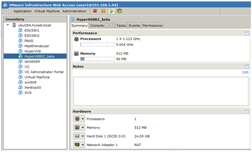 il VMware workstation momentálně ve verzi 7, podobný jako VMware Server, avšak není zdarma.