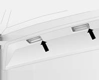 Péče o vozidlo 137 Osvětlení registrační značky Dveře zavazadlového prostoru Zadní dveře 1. Zasuňte šroubovák tak, jak ukazují šipky, stiskněte na straně a uvolněte skříň žárovky. 2.