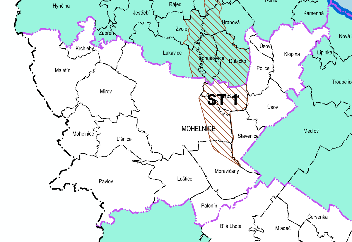 Otvírku zahájit v souladu s postupem dle Územní studie využití oblasti s vysokou koncentrací prováděné a připravované (očekávané) těžby nerostných surovin ST1-ST6 (štěrkopísky) na území Olomouckého