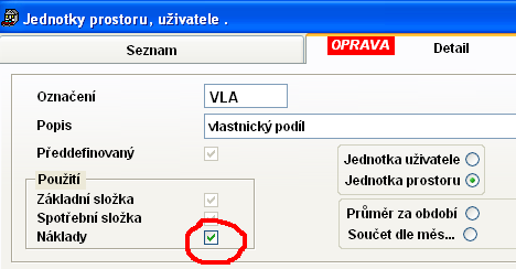 ruční vstup jedná se o možnost zadat vklad (výběr) přímo do fondu (na byt nebo uživatele ).