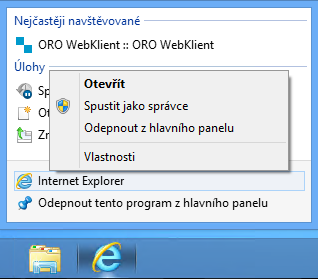 Klikněte na tlačítko Přidat, a následně Zavřít, dialog Možnosti internetu následně uzavřete tlačítkem OK. 3.4.