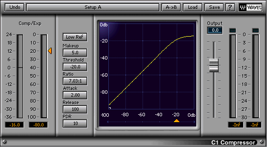 Úpravy dynamického rozsahu Parametry kompresorů dynamiky THRESHOLD nastavený práh RATIO nastavený poměr snížení úrovně signálu ATTACK rychlost (čas) reakce na překročení prahu RELEASE