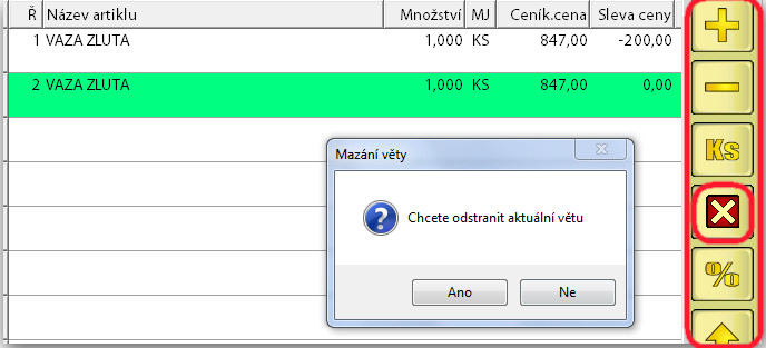 11. Duplikace dokladu Postup je v podstatě stejný jako v případě storna. V seznamu vybere doklad, který chceme duplikovat a klikneme na DUPLIKÁT.