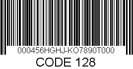 UTB ve Zlíně, Fakulta aplikované informatiky, 2010 21 Obr. 2-5 Příklad kódu UCC/EAN 128 CODE 128 Kód Code 128 je univerzální, volně pouţitelný čárový kód ke kódování alfanumerických dat.