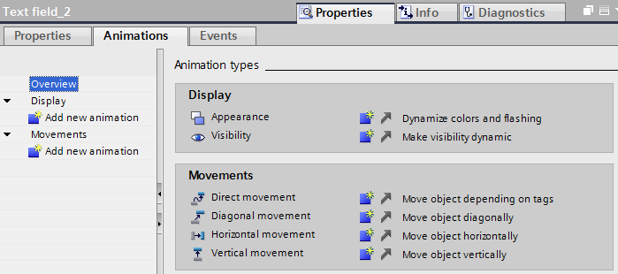 Práce s obrazovkou (screen) - Text field (zobrazení textu) Využiji animace (Animations) Appearance změna barvy