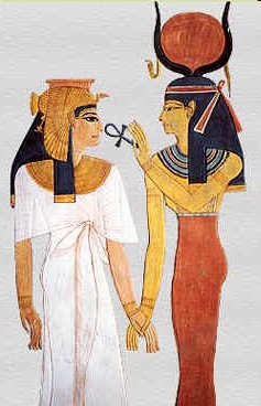 Egyptské náboženství Hathor (egyptsky dům Hora) byla v egyptské mytologii původně zosobněním Mléčné dráhy, která byla