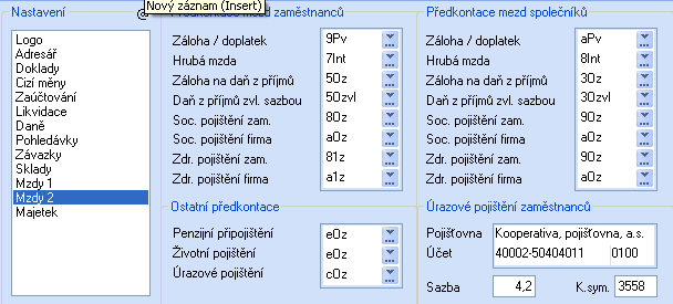 Ekonomický systém POHODA Zaúčtování mezd průvodce pro zaúčtování mezd umoţňuje provést hromadné zaúčtování mezd všech zaměstnanců za zvolený měsíc nebo v případě potřeby zaúčtování mezd zrušit.