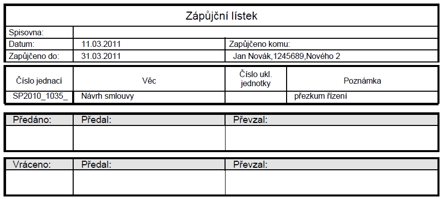 zaškrtnutí příznaku pouze nevrácené se zobrazí seznam DIP balíčků, ke kterým nebyl vrácen analogový obsah do spisovny. 5.3.3.1.