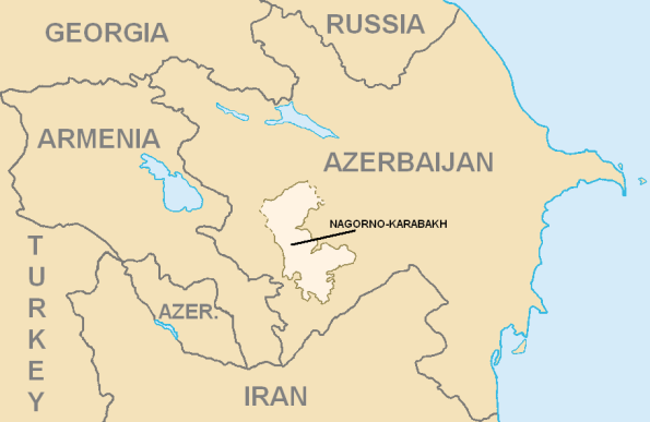 Náhorní Karabach území v Áz.