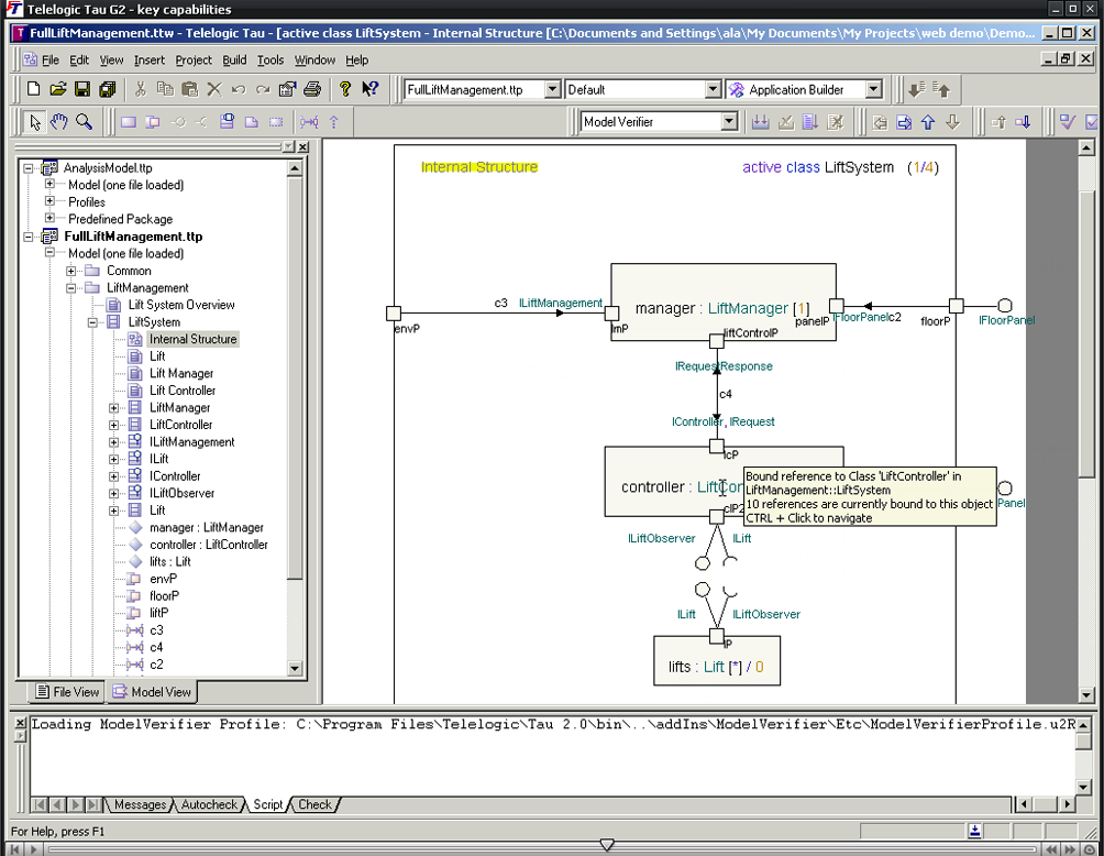 4.4.1 Telelogic Tau specifikace (Telelogic, Official site, 2008) Zdroj: Platformy: Windows XP Sun Solaris Redhat Enterprise Linux Citrix XPe Kompilery: Java SDK (versions 1.