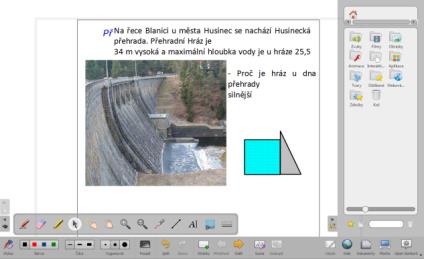 Software pro výuku fyziky na interaktivní tabuli Bohužel musím říci, že program je od verze 10 poměrně nestabilní a pomalý u obsáhlejších prezentací.