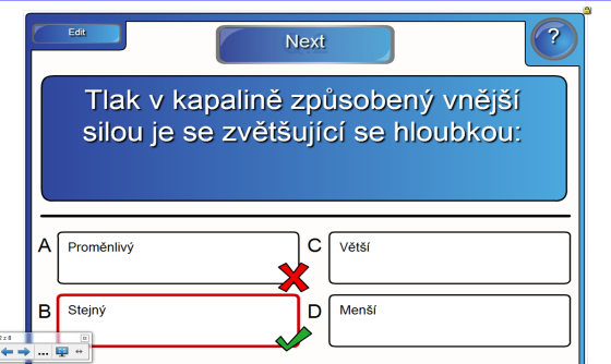 Pokud zbývá čas, můžeme provést další pokus (vejce ponořené ve vodě mění se slaností vody hloubku ponoru).