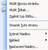 Pracovní plocha Na pracovní ploše se po spuštění aplikace standardně zobrazí úvodní strana (menu Náhled > Ukázat úvodní stranu). Po otevření projektu/ typu štítku se tento zobrazí na pracovní ploše.