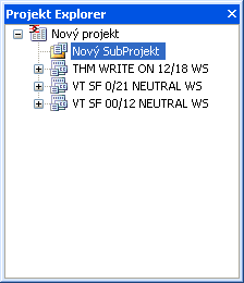 Přidání subprojektu Pro lepší správu typů štítku projektu máte možnost je zařadit do subprojektů.