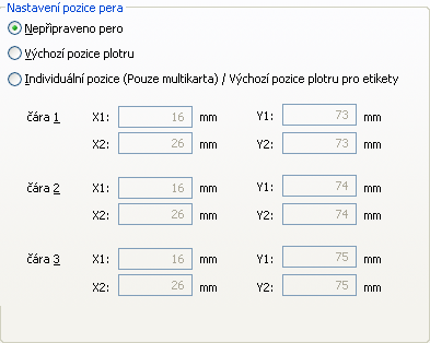 PrintJet PRO Obecně Nastavení podmínek tisku pro PrintJet PRO (viz také