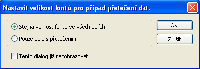 Menu Formát Font Pomocí této položky menu otevřete okno, v němž můžete nastavit font, velikost fontů atd.