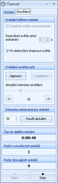 Moduly 1.3. Doporučení pro časosběrné snímání Pro dosažení optimálních výsledků časosběrného snímání doporučujeme následující: Pro snímání používejte manuální režim expozice.