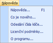 Hlavní okno programu 1.2.