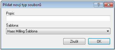 Nastavení editoru 103 Přidat nový typ souborů.