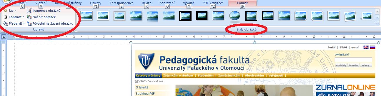 Možnosti jsou samozřejmě omezenější než u specializovaných grafických aplikací, ale pro základní úpravy nabízí vcelku dobré možnosti. Kliknutím na obrázek jej vybereme.