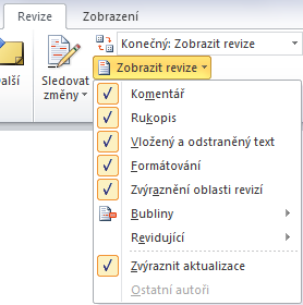 Pokročilé použití MS Word při tvorbě elektronických výukových materiálů 56 Postup vložení komentáře: 1. Umístěte kurzor do slova pro komentování nebo vyberte text. 2.