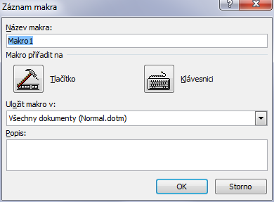 Pokročilé použití MS Word při tvorbě elektronických výukových materiálů 60 Karta Vývojář vypadá následovně: Průvodce studiem Záznam makra je pohodlnou variantou, jak vytvořit makro bez nutnosti