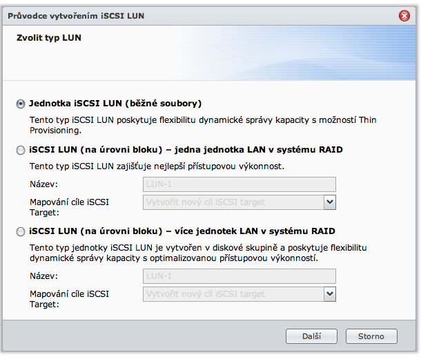 Registrace cílů iscsi Target se serverem isns: 1 Klepněte na možnost isns. 2 Zaškrtněte možnost Povolit isns. 3 Zadejte IP adresu serveru isns do pole Server isns. 4 Klepněte na tlačítko OK.
